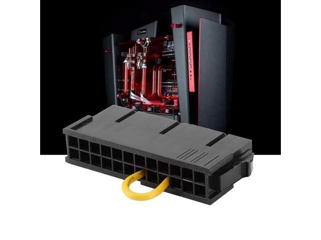 Alt view image 6 of 7 - 24-Pin ATX Power Supply Jumper Bridge Tool 20+4 Pin PSU Starter Module Independent Reboot Connector for Motherboard-Free Power-On Testing and Mining Systems Black 6 x 2.5 x 1.2 cm 1 Pack