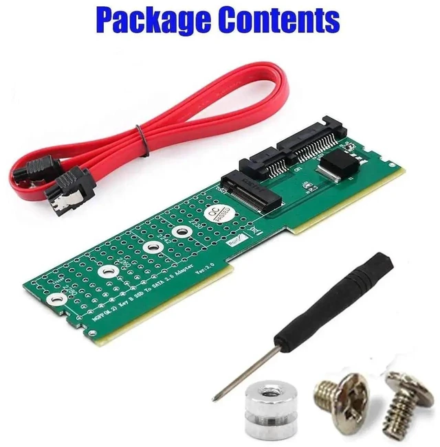 Alt view image 6 of 7 - M.2 SATA SSD to SATA3 6Gbps Riser Adapter Card B/B+M Key NGFF SSD DDR Memory Slot Mount SATA Protocol Storage Interface Converter for 2230/2242/2260/2280 M.2 SSD Driver-Free Plug-and-Play