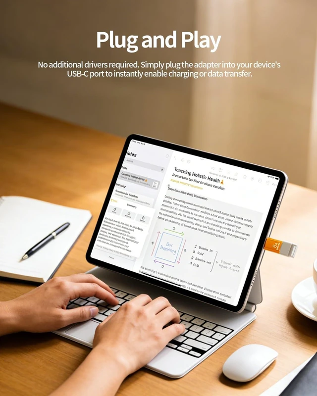 Alt view image 4 of 7 - USB 3.2 Type-C Male to USB 3.2 Female Adapter 120W 6A Fast Charging Converter with 10Gbps High-Speed Data Transfer Smart DAC Chip Aluminum Alloy for Phone15/16 Tablets and Other Devices