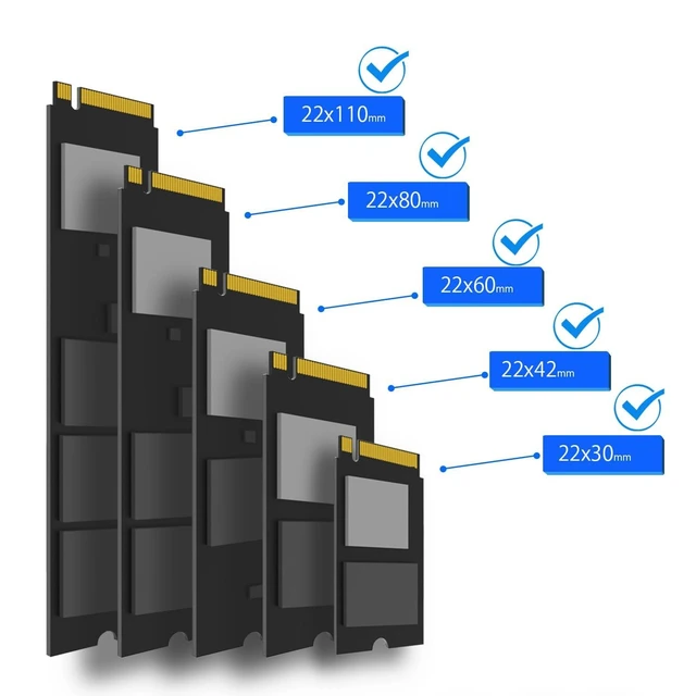 Alt view image 2 of 7 - PA22110 M.2 NVMe SSD PCIe Adapter Card PCIe 4.0 X4 to M.2 Key M Slot Supports 22110/2280/2260/2242/2230 SSD Sizes Heatsinks Cool 5-20°C for PCIe X4/X8/X16 Slots 12cm and 8cm Brackets