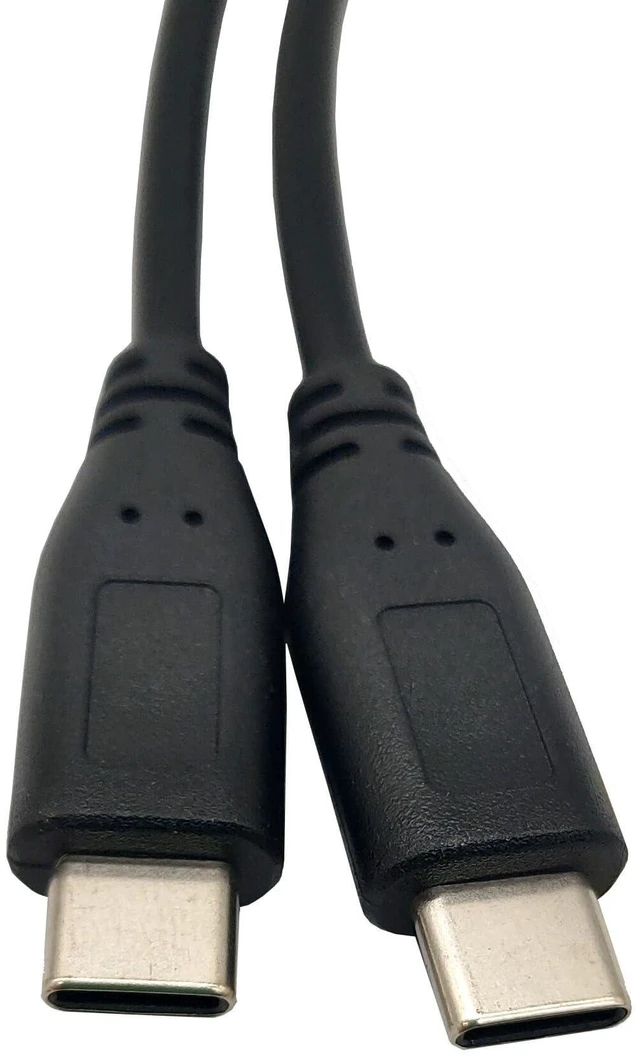 Alt view image 4 of 4 - USB C Male to Dual USB C Male Charging Splitter Cable Type C Y Extension Power Cable for Two USB C Devices Nickel Plated Connectors PVC Cover Charging Only Data Transfer Unsupported 1 Feet