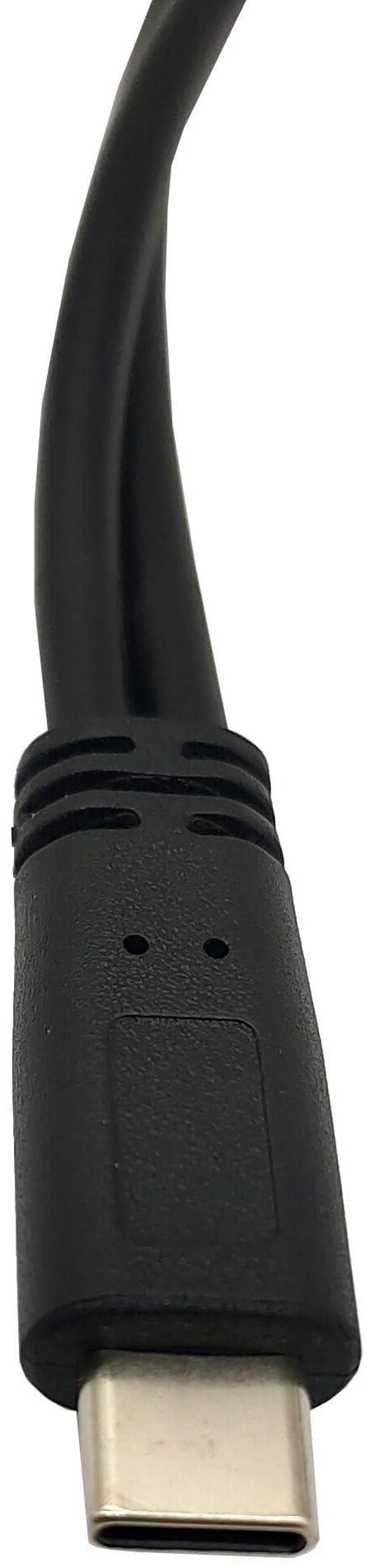 Alt view image 3 of 4 - USB C Male to Dual USB C Male Charging Splitter Cable Type C Y Extension Power Cable for Two USB C Devices Nickel Plated Connectors PVC Cover Charging Only Data Transfer Unsupported 1 Feet