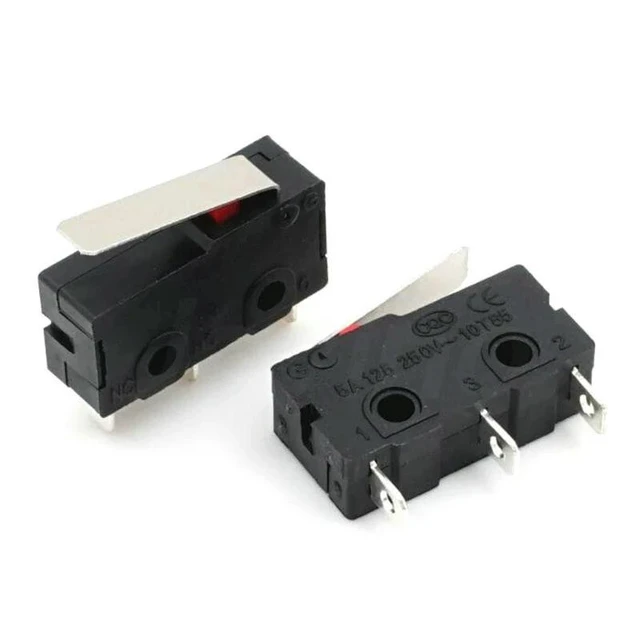 Alt view image 2 of 2 - KW11-3Z Microswitch 5A 250V 3PIN Tact Switch On Off Switch with Buckle Straight Handle Contact Button Micro Switch Tactile Button Switch Component 10PCS