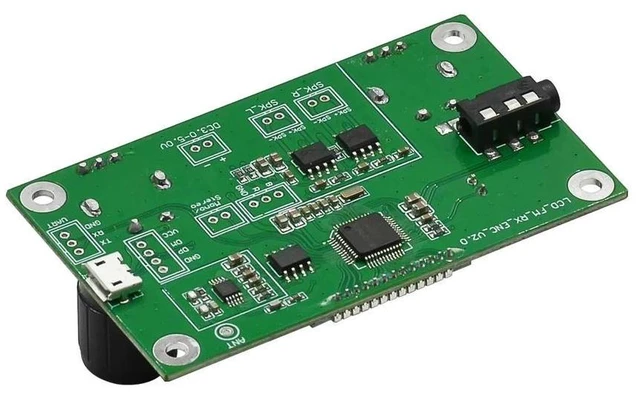 Alt view image 3 of 3 - Digital Stereo FM Radio Receiver Module Board DSP PLL Tuner with Serial Control 87-108MHz FM Receiver Board 50Hz-18KHz Frequency Range Digital Radio Tuner Controller Module