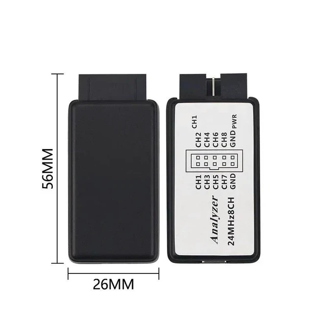 Alt view image 2 of 3 - USB Logic Analyzer 24MHz 8 Channel 24M/seconds Digital Logic Debugger and USB Signal Analysis Tool
