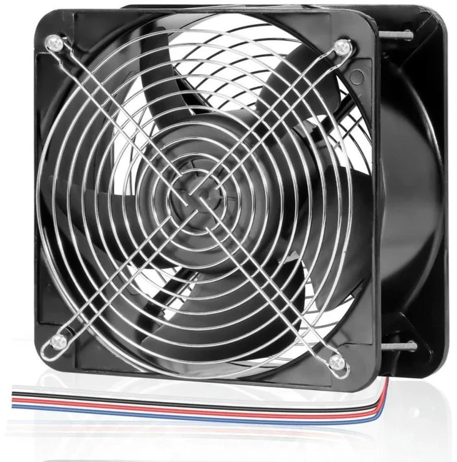 Alt view image 3 of 3 - 20060 DC 12V 540CFM High Air Flow DC Powered Fan for Vehicle Car EV Charger Station Industrial Cooling Fan Applications Large Size 200mm 20cm 200X60MM