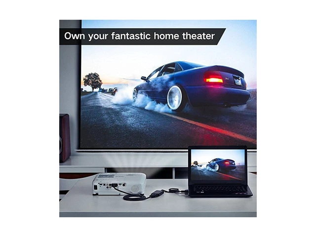 Alt view image 2 of 7 - VGA to DVI-D 24+1 Male to Female Adapter Cable USB Powered Video Converter for VGA PC Laptop to DVI Monitor Projector HDTV 1920 x 1080P @ 60Hz Plug & Play 1.5 ft USB Power Cable