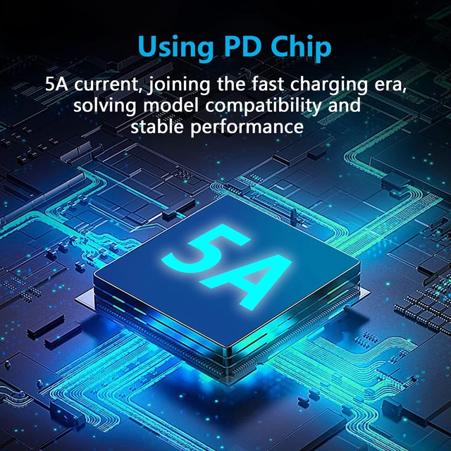Alt view image 4 of 7 - PD 100W USB Type C Male to DC5521 5.5mm x 2.1mm Female Power Charging Cable DC to USB C Laptop Charger Adapter Automatic Identification Chip 15V-20.5V Input 20V 5A Output 6.8in