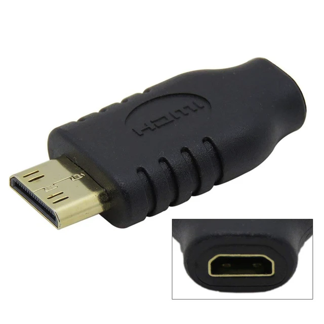 Alt view image 2 of 6 - Type D Micro HDMI Female to Type C Mini HDMI 1.4 Male Adapter 4K 60Hz High Speed Micro HDMI Cable Converter Gold Plated Connectors with Strain Relief and Foil Shielding for DC/DV