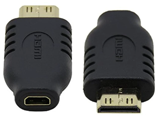 Main image of Type D Micro HDMI Female to Type C Mini HDMI 1.4 Male Adapter 4K 60Hz High Speed Micro HDMI Cable Converter Gold Plated Connectors with Strain Relief and Foil Shielding for DC/DV