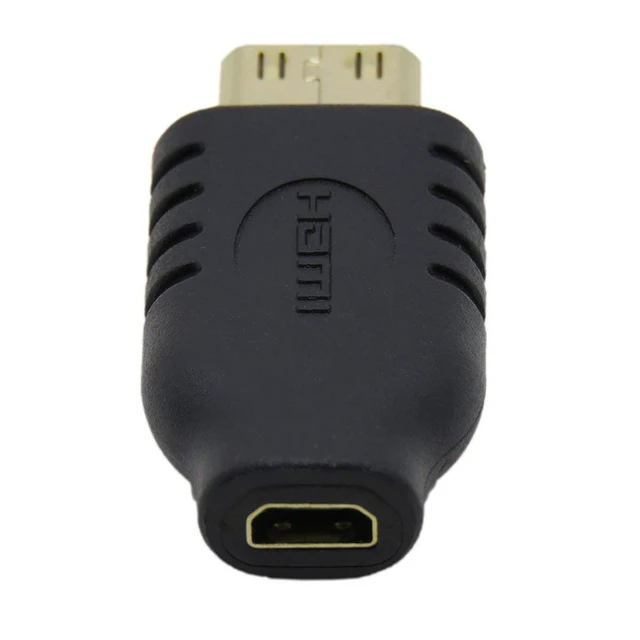 Alt view image 4 of 6 - Type D Micro HDMI Female to Type C Mini HDMI 1.4 Male Adapter 4K 60Hz High Speed Micro HDMI Cable Converter Gold Plated Connectors with Strain Relief and Foil Shielding for DC/DV