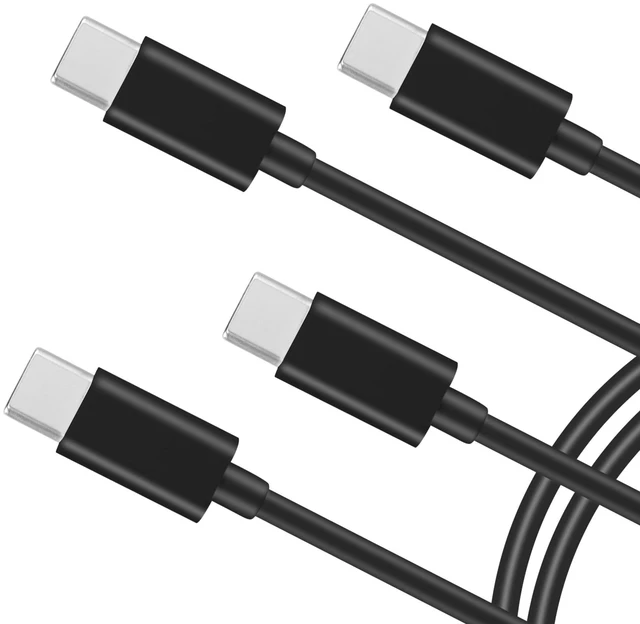 Alt view image 5 of 6 - USB C to 4 USB C Charging Cable 4-in-1 Type-C Multi Charging Cord 2A Charge-Only USB-C Splitter Cable with Aluminum Alloy Plugs and PVC Jacket Black 0.5m