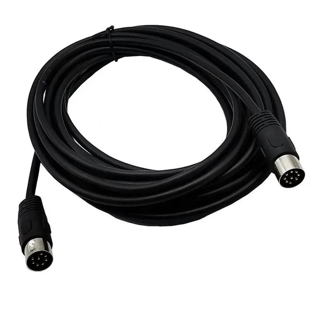 Alt view image 4 of 6 - 8 Pin DIN Male to Male Speaker Extension Lead Loudspeaker Cable Converter 3 Meter Length