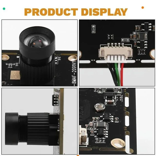 Alt view image 6 of 6 - IMX179 8M HD USB Camera Module 78-Degree Fixed Focus Industrial Camera Driver-Free USB Connected HD Camera Module with 1M USB Cable