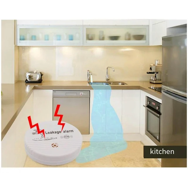 Alt view image 2 of 4 - Household Water Immersion Leak Alarm for Washing Machine Drainage Overflow Water Level Alarm Home Water Leak Detection Device for Household Use with Overflow Alert