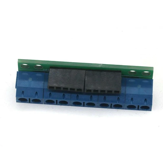 Alt view image 2 of 3 - 2.54 Pin to 5.0 Screw Terminal Board Conversion Board 10PIN 2.54 Pin to 5.08 Pin Conversion Board