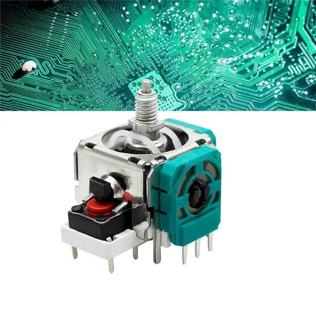 Alt view image 2 of 3 - 3D Analog Joystick Stick Module Game Controller Rocker Replacement Part Analog Control Stick Repair Component 10 PCS