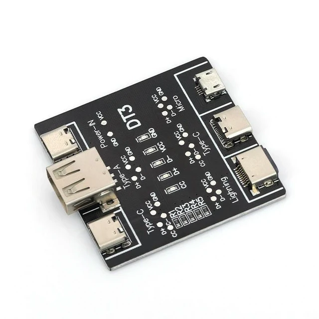 Alt view image 6 of 6 - DT3 USB C Type C Micro USB Lightning Cable Tester Board USB Data Cable Detection Tool and Charging Cable Detector Fast Quick Charging Test Device for iOS and Android Devices