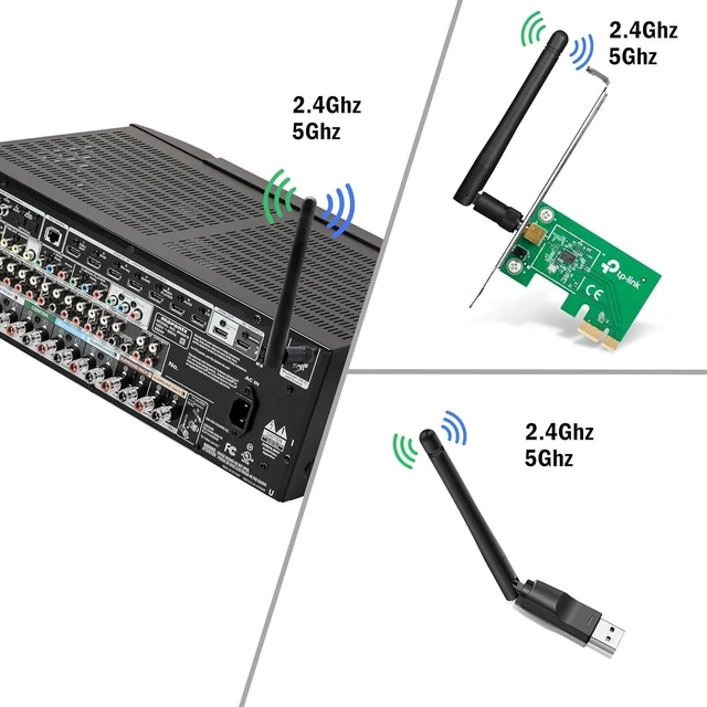 Alt view image 6 of 7 - Dual Band WiFi Bluetooth Antenna 3dBi RP-SMA Male No Pin for PC Wireless Cards 2.4Ghz 5Ghz 5.8Ghz Swivel Antenna for Mini PCIe M.2 and ASUS Motherboard WiFi 2 Pack