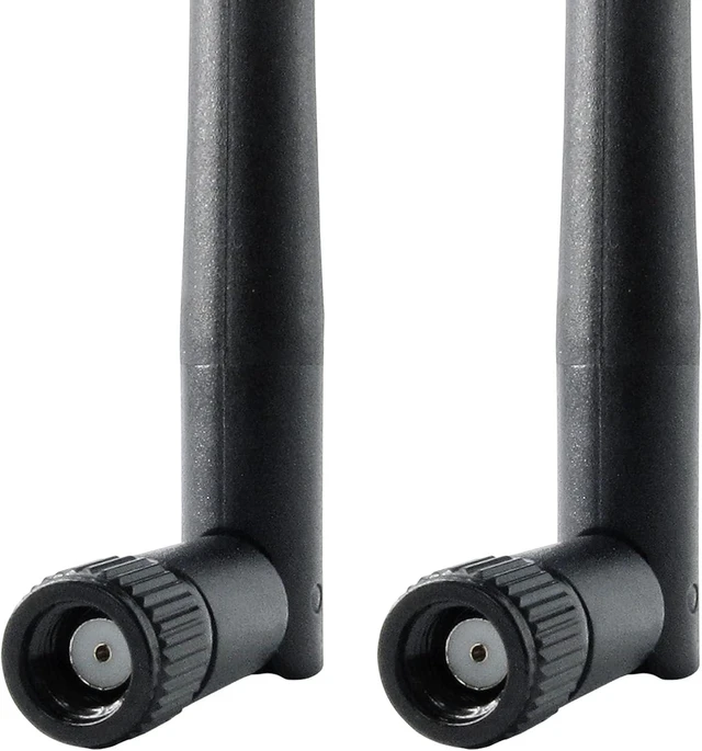 Alt view image 7 of 7 - Dual Band WiFi Bluetooth Antenna 3dBi RP-SMA Male No Pin for PC Wireless Cards 2.4Ghz 5Ghz 5.8Ghz Swivel Antenna for Mini PCIe M.2 and ASUS Motherboard WiFi 2 Pack