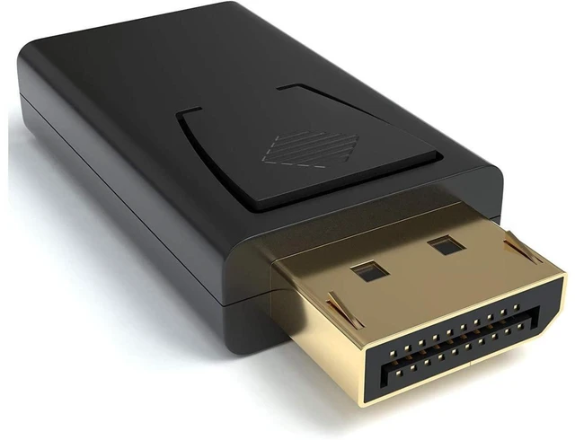 Main image of DisplayPort to HDMI Adapter DP 1.2 to HDMI 1.4b Converter 1080p@60Hz Full HD Video Output Gold-Plated Contacts Directional Connection for Monitor TV Projector 5.1/7.1 Audio Pass Through