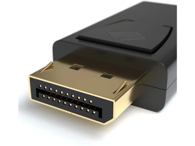 Alt view image 3 of 7 - DisplayPort to HDMI Adapter DP 1.2 to HDMI 1.4b Converter 1080p@60Hz Full HD Video Output Gold-Plated Contacts Directional Connection for Monitor TV Projector 5.1/7.1 Audio Pass Through