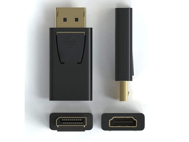 Alt view image 5 of 7 - DisplayPort to HDMI Adapter DP 1.2 to HDMI 1.4b Converter 1080p@60Hz Full HD Video Output Gold-Plated Contacts Directional Connection for Monitor TV Projector 5.1/7.1 Audio Pass Through