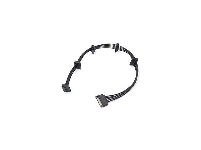 Alt view image 6 of 6 - 15 Pin SATA Power Splitter Cable 1 to 5 SATA Power Adapter 5 SATA Female Connectors for HDD SSD and DVD Drives Internal Computer Storage Upgrade Male to 5 Female SATA Cable 21 Inches 2 Packs