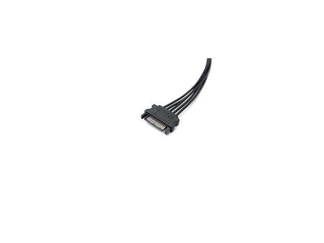Alt view image 2 of 6 - 15 Pin SATA Power Splitter Cable 1 to 5 SATA Power Adapter 5 SATA Female Connectors for HDD SSD and DVD Drives Internal Computer Storage Upgrade Male to 5 Female SATA Cable 21 Inches 2 Packs