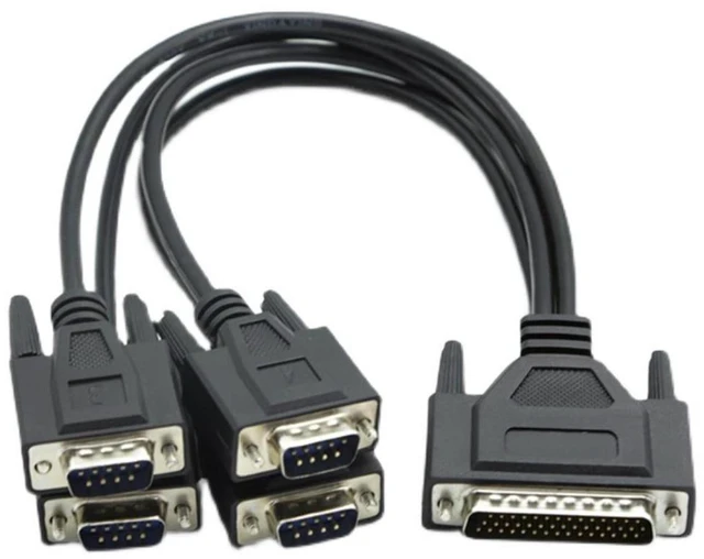 Main image of DB44 Pin to DB9 Pin Cable 4 Port RS-422 Serial Adapter for PCI Card Connection to 4 x RS422/485 Cards DB44 to DB9 Connector Lead Multi-Port RS422/485 Serial Interface