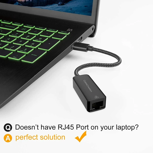 Alt view image 3 of 7 - USB 3.0 to 10/100/1000 Mbps Ethernet Adapter Aluminum RJ45 LAN Network Adapter for MacBook Windows Linux Wired USB Ethernet Converter 12cm Braided Cable
