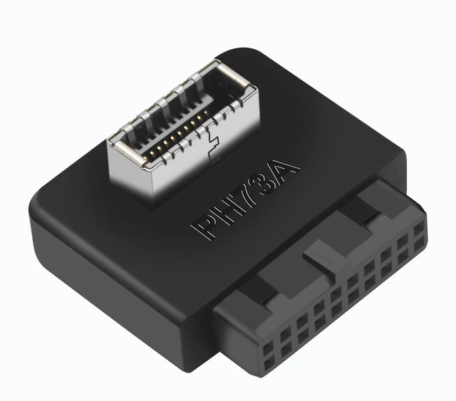Main image of USB 3.2 Gen 1 to Gen 2 Header Adapter USB 3.1 Type-E Key-A to USB 3.0 20 Pin Header Converter 10Gbps Plug and Play for USB 3.0 19 Pin Headers Standard Type 25 x 24 x 10 mm