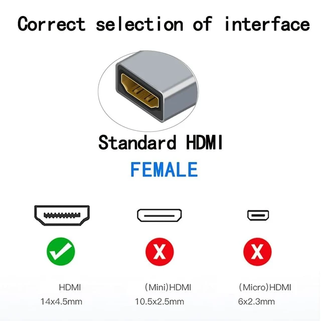 Alt view image 5 of 6 - 4K HDMI Female to Female Coupler Adapter HDMI Cable Extender and HDMI Gender Changer Supports 3D ARC Ethernet 7.1/5.1 Dolby Sound Pass Through Corrosion-Resistant Metal Connector 2 Pack