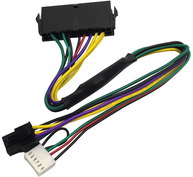Main image of ATX 24 Pin to 6 Pin Power Adapter Cable Motherboard Power Connector Converter for Z220 Z230 SFF MT TWR Series 4000 6005 8300 ProDesk 600 G1 EliteDesk 800 G1 13-inch 33cm