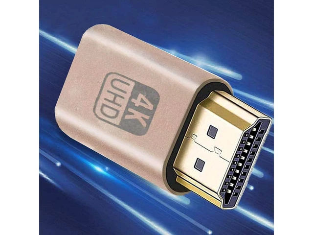 Alt view image 5 of 5 - 4K High Resolution HDMI Dummy Plug Virtual Monitor Display Emulator Headless Display Adapter for GPU Accelerated Remote Desktop GPGPU Rendering and Simulations Compatible with Windows Linux 3Pack