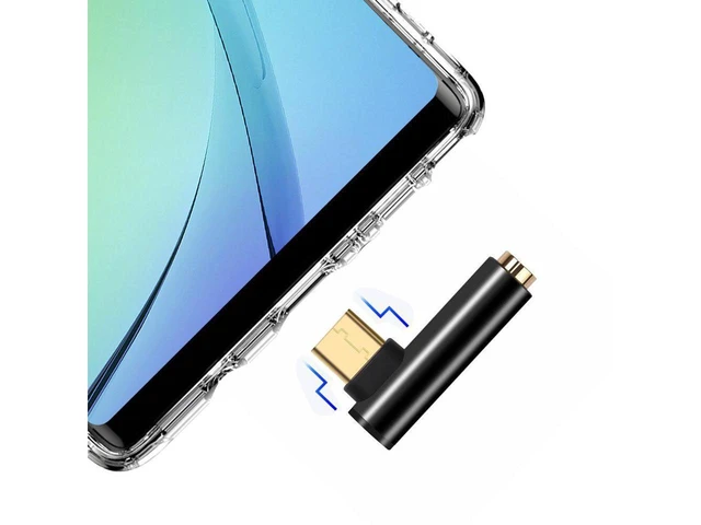Alt view image 4 of 5 - USB-C Male to 3.5mm AUX Audio Adapter Cable Type-C Earphone Jack Converter Cable USB C to 3.5mm Audio Cable for Earphones Headphones and AUX Connections