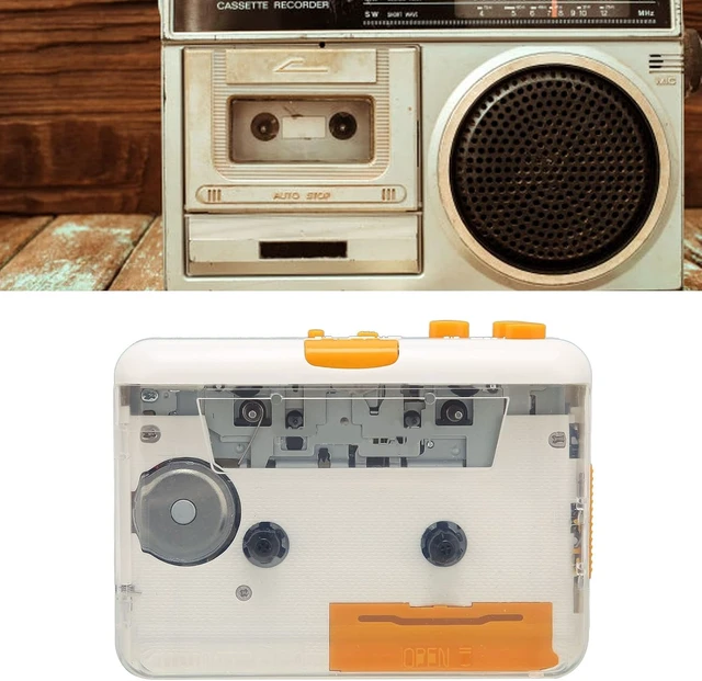Alt view image 2 of 7 - Portable USB Cassette Tape Player & MP3 Converter Cassette Audio Player for Mixtape and Tape Cassette Conversion Plug and Play Software Battery or USB Powered Headphone and Speaker Output