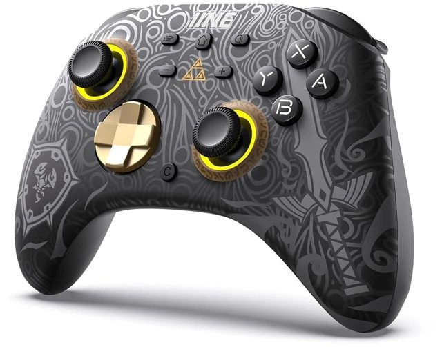 Main image of Wireless Gaming Controller Pro-Style Gamepad with 6-Axis Gyro Sensor Adjustable Dual Rumble Motors with 4 Vibration Levels 8 RGB Light Colors and 4 Light Modes Wireless & Wired Connections