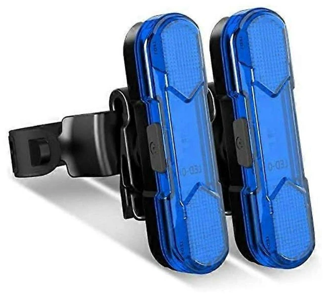 Main image of Super Bright Rechargeable Bike Tail Light Rear Bicycle Lamp USB Power 360 Degree Rotation Waterproof 4 Illumination Modes Warning Equipment For Mountain Cycling Night Riding Safety Black 2 Pack