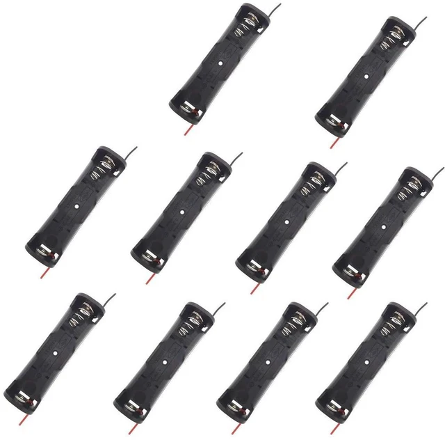 Main image of 18650 Battery Holder Clip Battery Holder Box Case for 18650 Batteries 18650 Battery Clip Case 10pcs