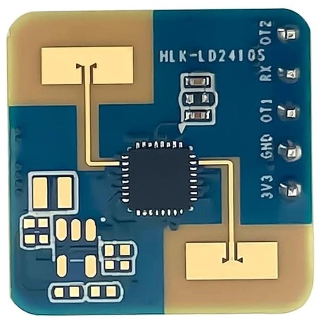 Main image of LD2410S 24G Millimeter Wave Radar Module Human Presence Sensor Distance Detection Switch 3.3V 0.12mA Low Power 8m Motion 4m Presence Range ±60° Detection Angle 2.54 mm 5-Pin Serial GPIO UART Interface
