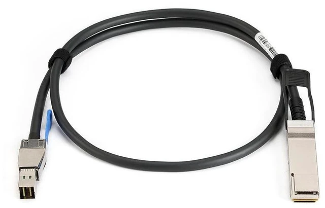 Alt view image 3 of 4 - QSFP+ 40G to SFF-8644 Passive Copper Cable 40Gbps Data Transfer Cable for Network Switches Servers SAS Storage and RAID Controllers Oxygen-Free Copper Conductors PVC Jacket 3.3FT 1M