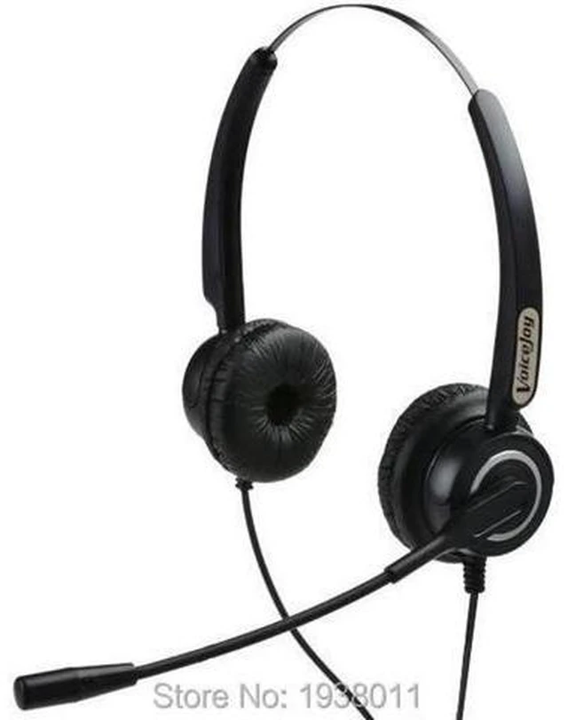 Main image of Professional Binaural Call Center Headset with RJ9/RJ11 Plug Office Phone Headphones Dual-Ear Telephone Headset for Office Phone and Call Center Communication