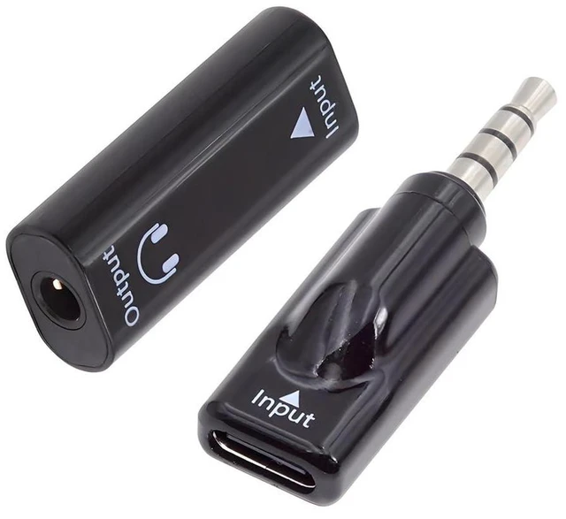 Main image of 16bit 48kHz DAC USB-C Audio Adapter Set External Sound Card Type-C Female to 3.5mm Female/Male Headphone Microphone Adapters Plug & Play for Windows Laptops Tablets Phones Black 2pcs