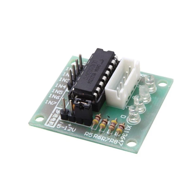 Alt view image 2 of 5 - 28BYJ-48 4-Phase Stepper Motor and ULN2003 5V Stepper Motor Drive Board 28mm Diameter 5.625 x 1/64 Stepping Angle Speed Reduction Stepper Motor with Driver Board Module 5 PCS