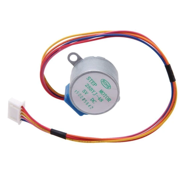 Alt view image 3 of 5 - 28BYJ-48 4-Phase Stepper Motor and ULN2003 5V Stepper Motor Drive Board 28mm Diameter 5.625 x 1/64 Stepping Angle Speed Reduction Stepper Motor with Driver Board Module 5 PCS