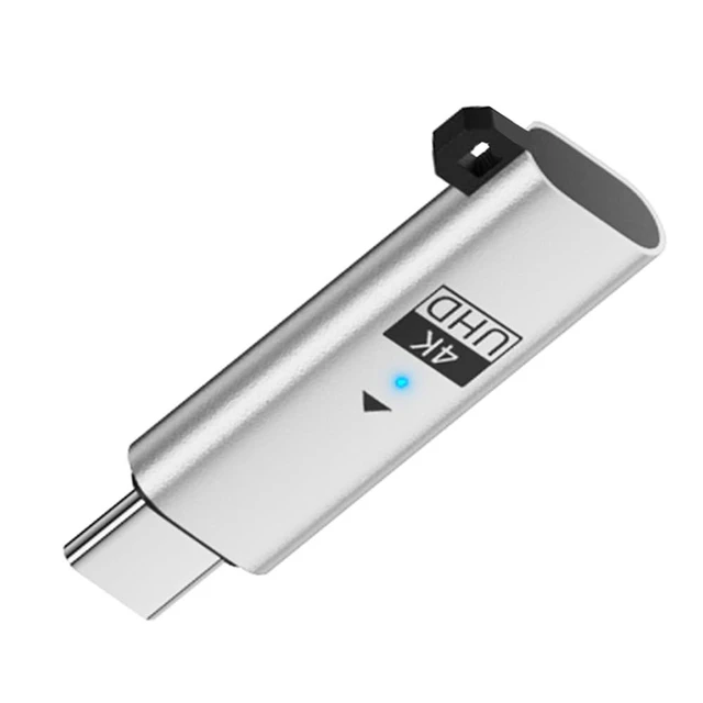 Main image of USB-C 4K@60Hz Virtual Display Adapter DDC EDID Headless Dummy Plug Ghost Display Emulator for USB5.0 USB4.0 Type-C PD/Video Ports Thunderbolt 3/4/5 Windows & Linux Compatible Silver