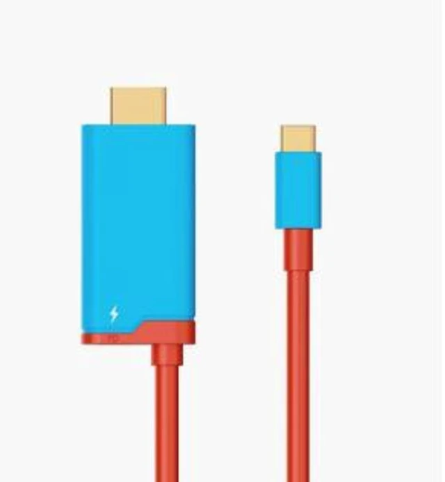 Main image of USB-C to HDMI 4K@60Hz Video Adapter Cable with 100W Power Delivery USB-C Charging and Display Cable for Laptops Phones Tablets and Monitors Flexible Cable Design Nickel-Plated Connectors 1.8M