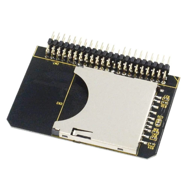 Alt view image 3 of 5 - SD/MMC to 2.5 Inch IDE Adapter SDHC SDXC MMC Memory Card Converter 44 Pin Male PATA Laptop HDD Interface Bootable IDE Storage Card Reader Writer PIO Multi-Word DMA Ultra DMA 36mm by 52mm