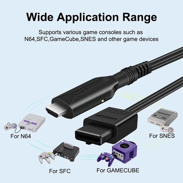 Alt view image 2 of 7 - Analog RGB to HDMI Converter Adapter Cable 1080P/720P HD Audio Video Output Plug and Play Digital HDMI Display Link with Included USB Power Cable for HDTV Monitors & Projectors
